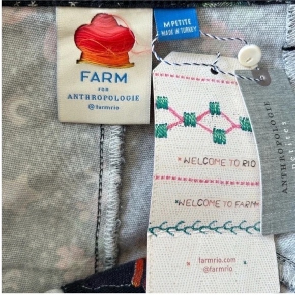 NWT Farm Rio Anthropologie Amorina Utility Pants - Picture 8 of 9